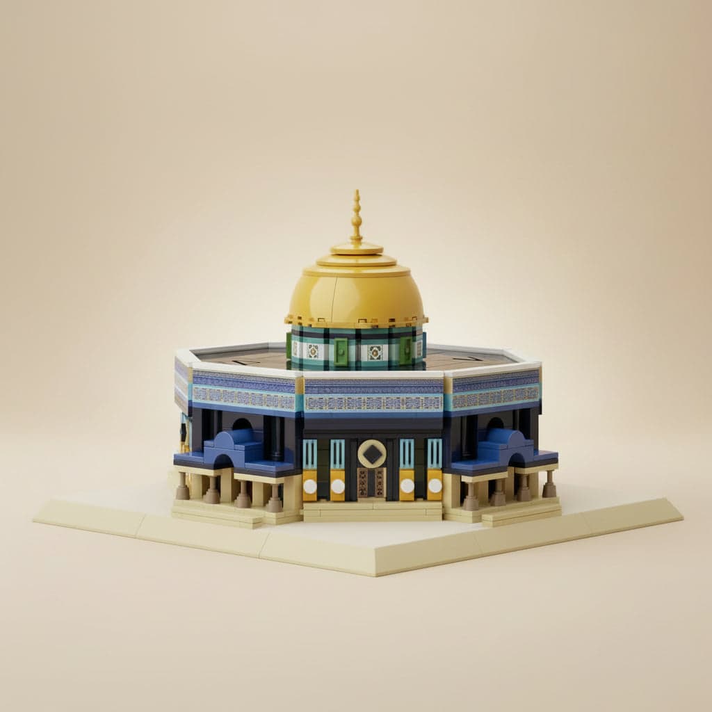 Maquette Dôme du Rocher 🕌 – Kit de construction décoratif (983 pièces)